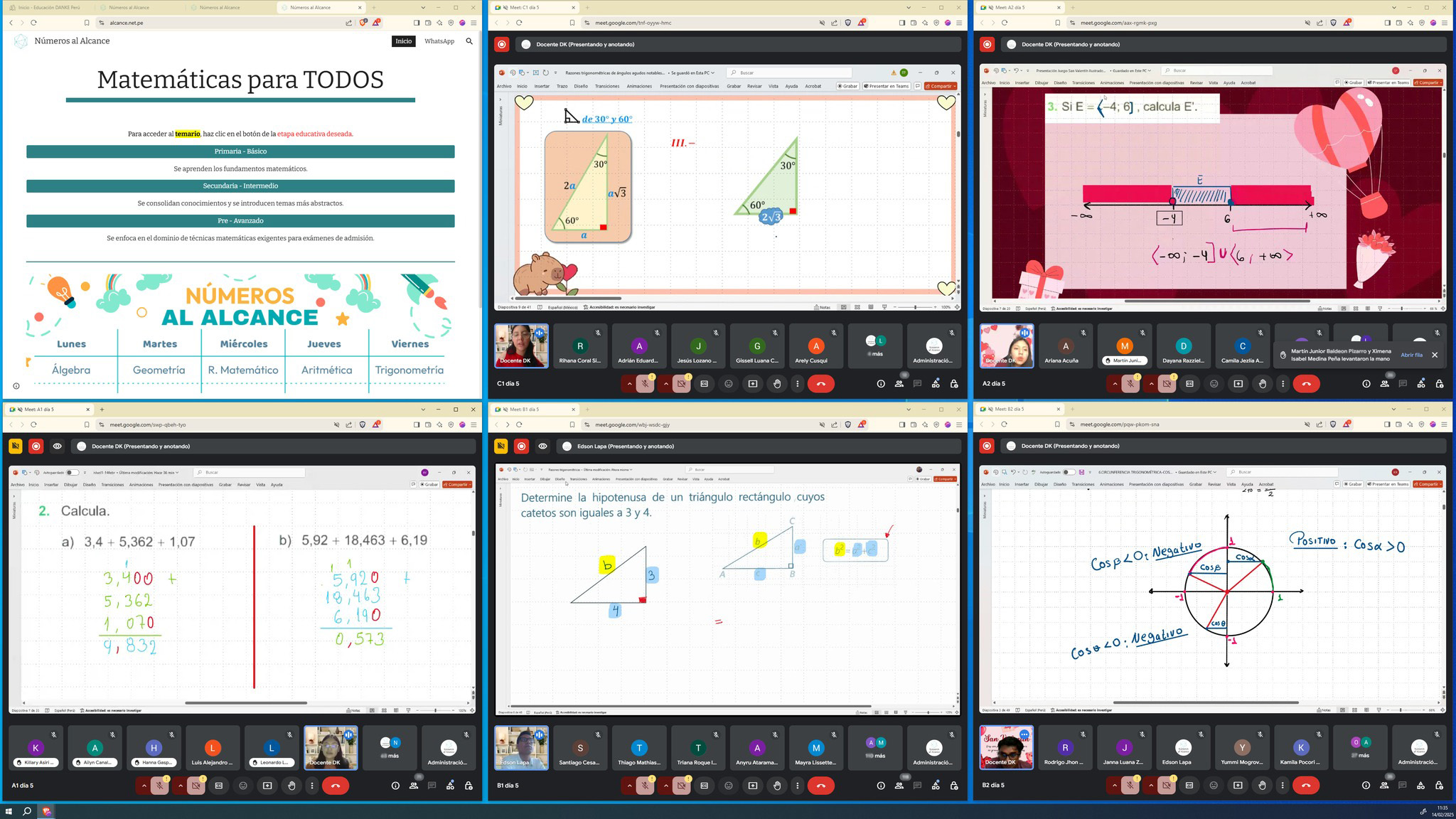 Portada del programa — Aula virtual y clases en vivo